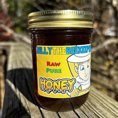 (image for) Honey - Half Pint Glass Jar 16 oz