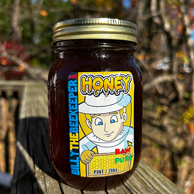 (image for) Honey - Pint Glass Jar 32 oz