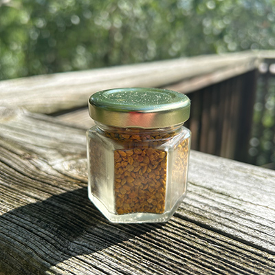 Dried Bee Pollen in a 2 oz Jar
